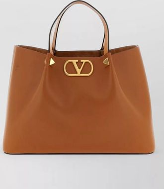 Valentino Garavani vlogo signature medium leather tote bag