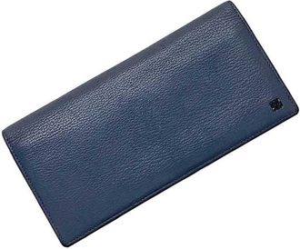 Loewe Navy Leather Bill Wallet (Bi-Fold) (Pre-Owned)