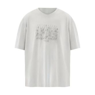 Maison Margiela T-Shirts, male, Gray, Size: XL Cotton Numerical T-shirt