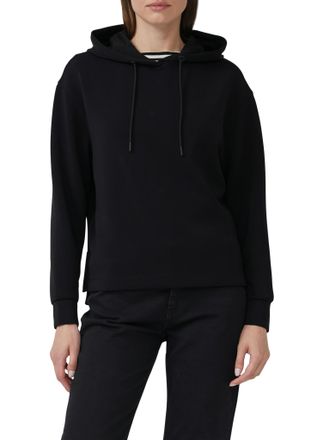 s.Oliver Hoodie S.OLIVER, Damen, Gr. 34, schwarz, Sweatware, Obermaterial: 47% Modal, 41% Polyester, 12% Elasthan, unifarben, regular fit Po-bedeckend, ohne Au