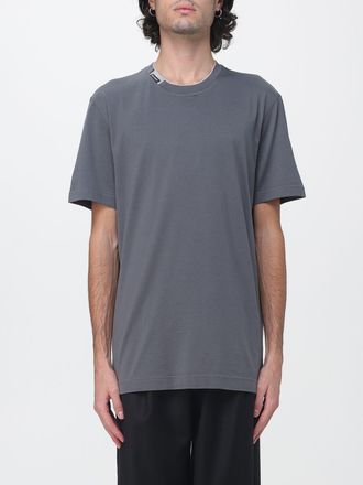 Dolce & Gabbana Contrast Logo and Trim Cotton T-Shirt