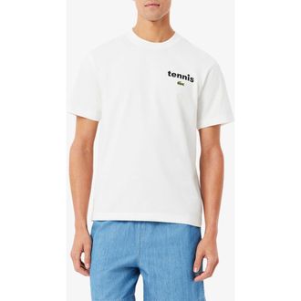Lacoste Classic Fit Turtle Graphic T-Shirt in Flour at Nordstrom, Size 7