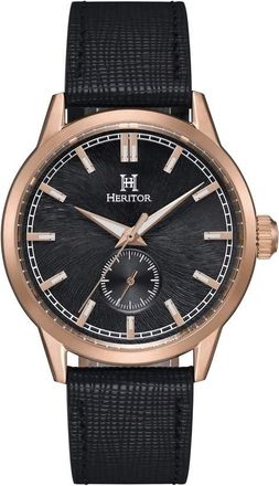 Heritor Argento Automatic Black Dial Mens Watch HERHS3804