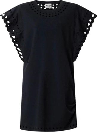Isabel Marant Orlane Dress - Dames - Korte kleedjes - Zwart - M - Katoen - Kleedjes