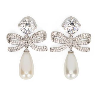 Self Portrait Earrings - Dames - Oorbellen - Grijs - ONE Size - Accessoires
