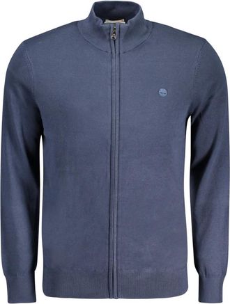 Timberland Blauwe Lange Mouw Rits Vest Katoen - Heren - Vesten - Blauw - M - Katoen - Truien & Vesten