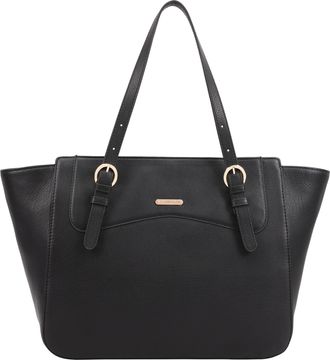 Paul Costelloe Womens Sarita Shoulder Bag - Black Leather - One Size
