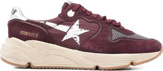 Golden Goose printed-star suede sneakers - men - Nylon/Calf Suede/Fabric/Calf Suede/Rubber - 46 - Red