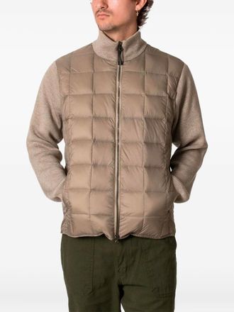 TAION quilted zip jacket - Brown
