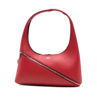 Coperni Tassen, Dames, Rood, ONE Size, Leer, Zip Baguette Bag