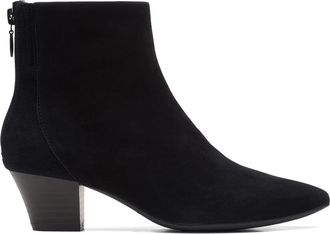 Clarks Ladies Heeled Ankle Boots Teresa Boot - Black Suede - UK Size 5.5D - EU Size 39 - US Size 8M