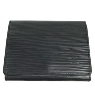 Louis Vuitton Pre-owned Wallets, female, Black, Size: ONE SIZE Pre-owned Epi Business card case