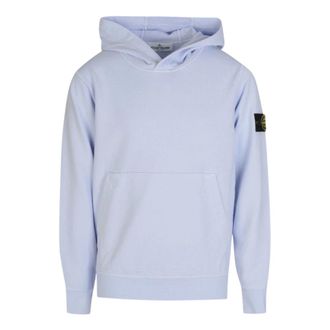 Stone Island Lavender Hooded Sweatshirt with Logo Patch - male - Stone Island - Kids Sweatshirts - Purple - 8 Y - Kids