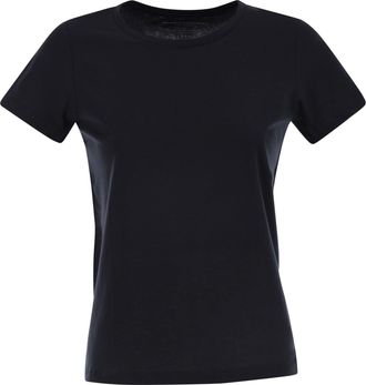 Majestic Crew Neck Short Sleeved Cotton T Shirt