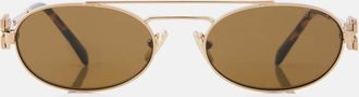 Miu Miu Logo oval sunglasses