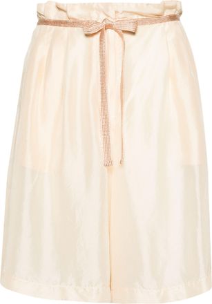 Forte_Forte Habotai Silk Bermuda Shorts