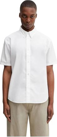 Kenzo Korte Mouw Shirt - Heren - Korte mouwen Overhemden - Wit - XL - Katoen - Overhemden