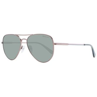 GANT Accessoires, Heren, Grijs, ONE Size, Bronzen Heren Aviator Zonnebril
