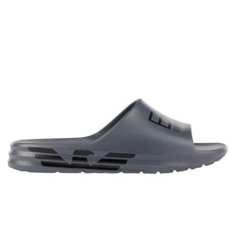 Emporio Armani Logo Print Claquette - Heren - Sandalen - Zwart - 41 EU - Schoenen