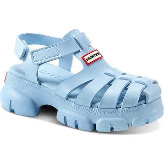 Hunter Belah Lug Sole Fisherman Sandal in Light Blue at Nordstrom Rack, Size 10