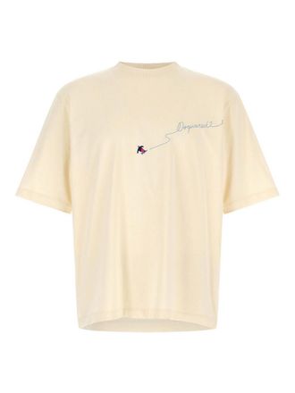 Dsquared2 Cream Snowy Dream Cotton T-Shirt