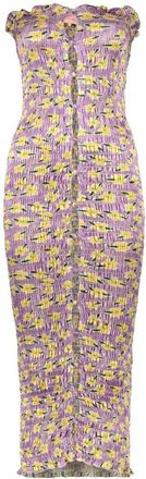 Amy Crookes Midi Jurk - Dames - Casual kleedjes - Veelkleurig - M - Polyester - Kleedjes