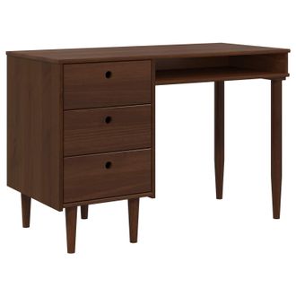 vidaXL Escritorio Bilbao Marr&oacute;n Caramelo 114 X 53 X 75 Cm Vidaxl