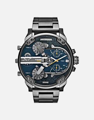 Diesel Mens Diesel DZ7331 Mr Daddy 2.0 Gunmetal Stainless Steel Mens Watch - Black