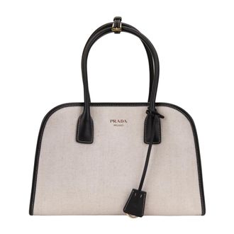 Prada Handbags, female, Beige, Size: ONE SIZE Handbag
