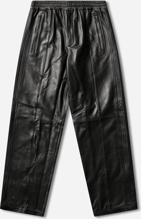 adidas A-TYPE Leather Firebird Track Pants Black