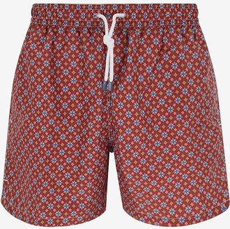 Fedeli Technischer Badeshort mit Print Madeira