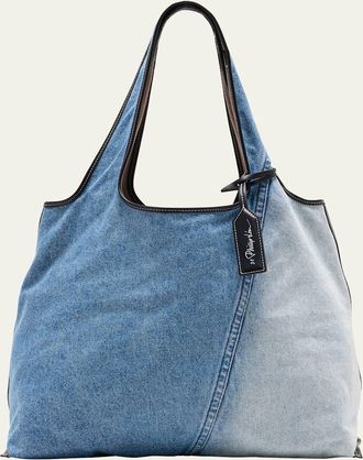 3.1 Phillip Lim Denim Market Tote Bag