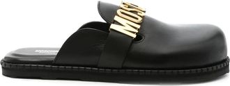 Moschino Mules in pelle - Nero