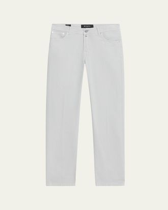 Kiton Mens Cotton and Cashmere Stretch 5-Pocket Pants