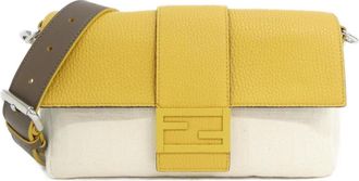 Fendi Yellow Canvas Leather Fanny Pack (Pre-Owned)