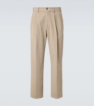 The Row Tomasino cotton twill straight pants