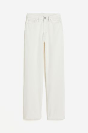 H&M Wide Ultra High Jeans - White
