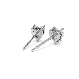 The Diamond Store Naomi Heart Cut Lab Diamond Stud Earrings 1.00ct H/SI in 9K White Gold