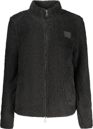 Laura Biagiotti Sweatshirt met lange mouwen - Dames - Vesten met rits - Zwart - S - Polyester - Hoodies & sweatvesten