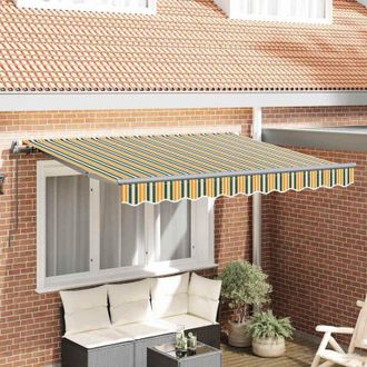 vidaXL Toldo Retr&aacute;ctil Verde 250 X 200 Cm Tela Vidaxl