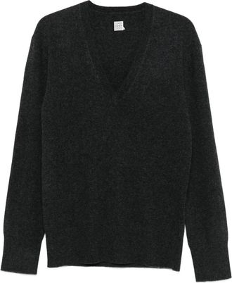 Toteme V-neck cashmere sweater - women - Cashmere - S - Black
