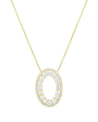 Diana M. Jewels Fine Jewelry 10K 1.00 Ct. Tw. Diamond Pendant Necklace