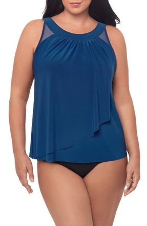 Miraclesuit Illusionists Ursula Swim Top in Twilight at Nordstrom, Size 18W