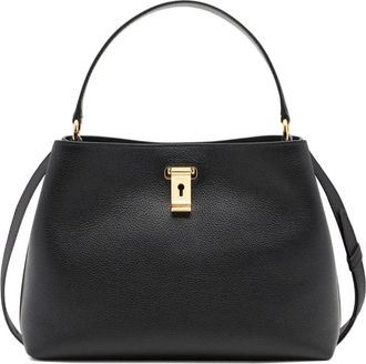 Bally Lock Me grained tote bag - Black