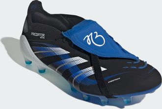 adidas adidas Performance Unisex Predator Elite JB Fold-Over Tongue Artificial Grass Boots - Black - Size UK 10.5