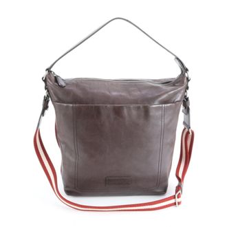 Bally Brown Leather Messenger Bag Shoulder Bag (Pre-Owned)