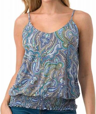 Ariella Payton Paisley Tank Top In Multi