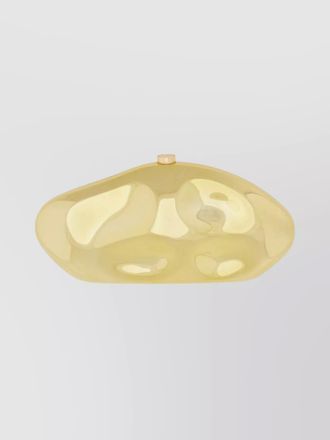 Cult Gaia shiny caldera clutch bag