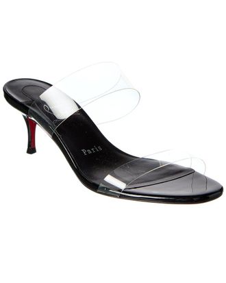Christian Louboutin Just Nothing 55 Patent & Pvc Sandal
