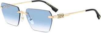 Dsquared2 D2 0102/S LKS Sunglasses - unisex - Dsquared2 - Sunglasses - Yellow - 58 MM - Accessories